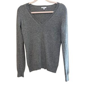 StyleMint 100% Cashmere V Neck Sweater Womens Size 2 Small Minimalist Capsule